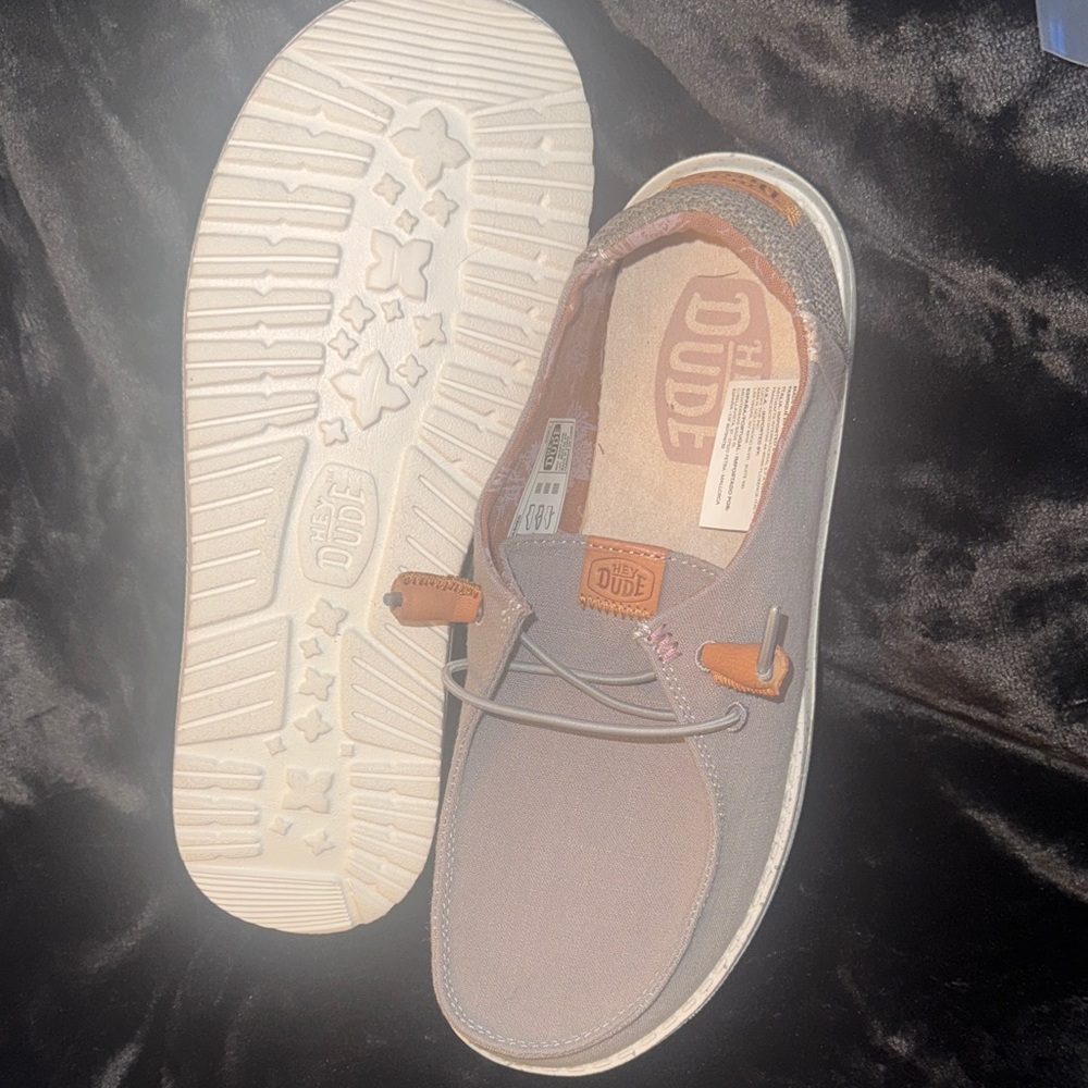 Hey Dude Light Gray Slip-On Shoes